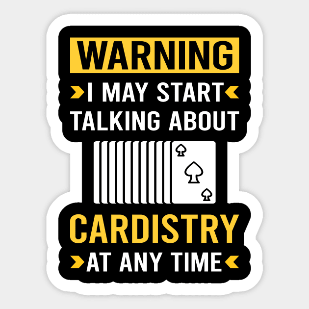 Warning Cardistry Cardist Sticker by Good Day